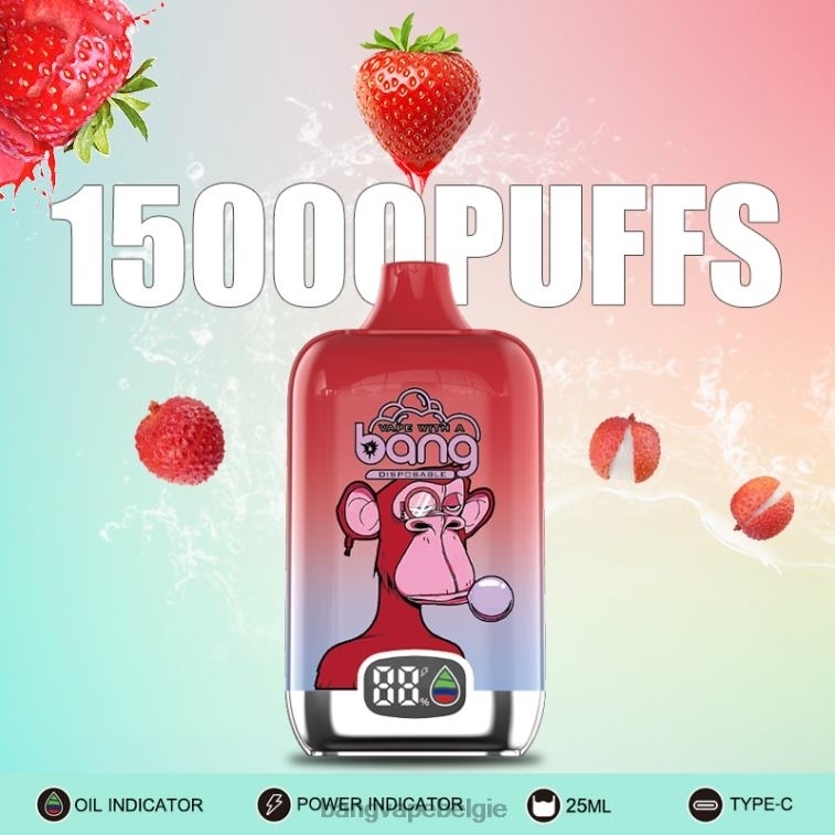 Bang Vape Digital Smart Screen 15000 trekjes 25ml wegwerpbaar 4FB4R11 - Bang Vape België