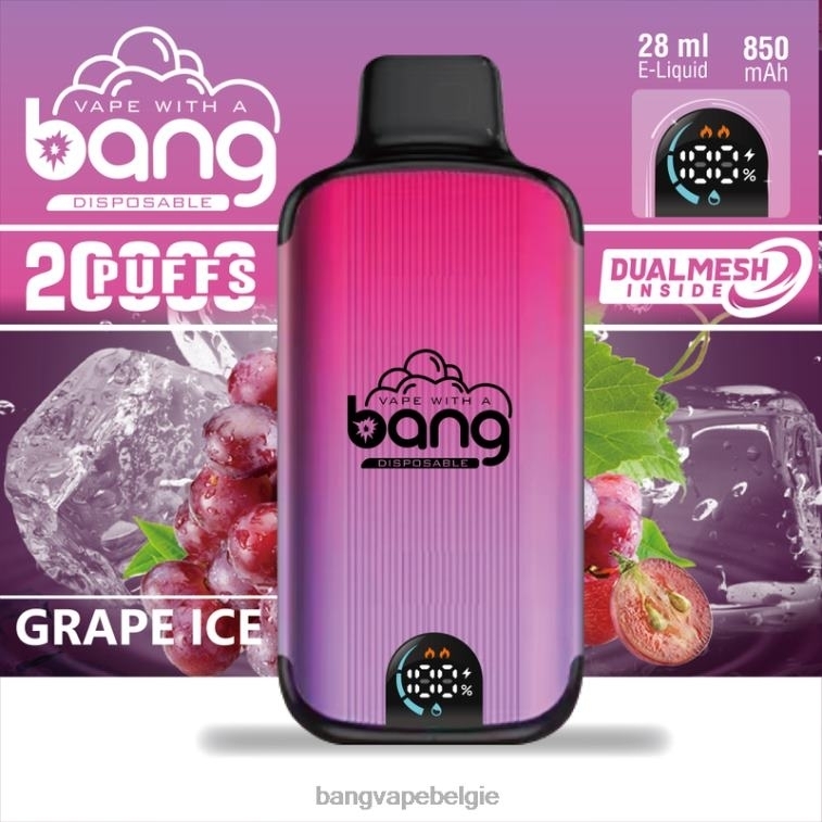 Bang Vape Digital Smart Screen 20000 trekjes wegwerpbaar 4FB4R3 - Vape Gang Antwerpen