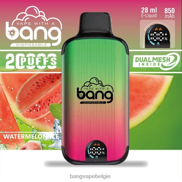 Bang Vape Digital Smart Screen 20000 trekjes wegwerpbaar 4FB4R3 - Vape Gang Antwerpen