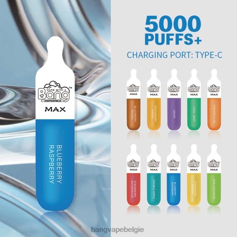 Bang Vape Max 5000 bladerdeegstaaf wegwerpbaar 4FB4R10 - Vape Gang België