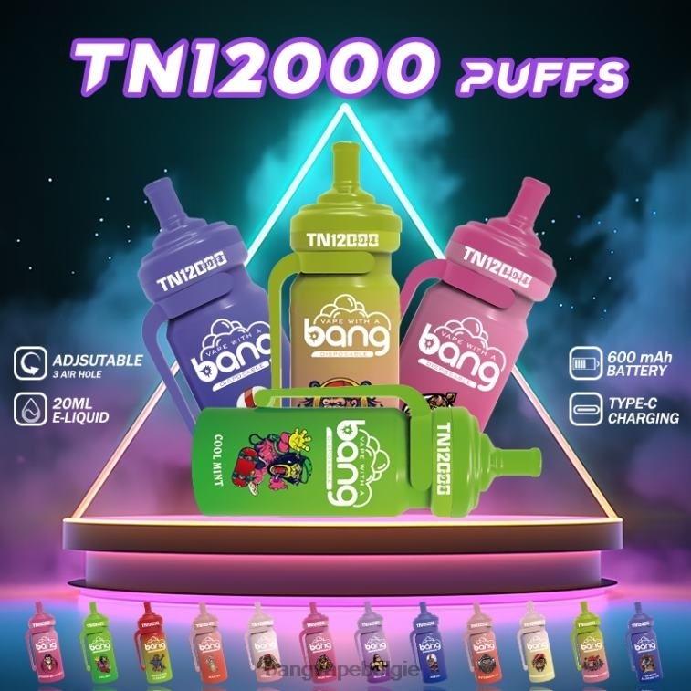 Bang Vape TN12000 pod met mesh-spoel wegwerpbaar 4FB4R5 - Vape Gang Flavors