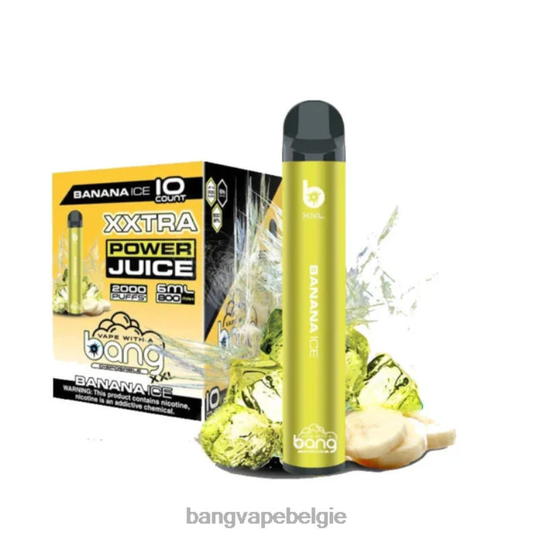 Bang Vape XXL 2000 trekjes bananen ijs 4FB4R13 - Vape Gang Antwerpen