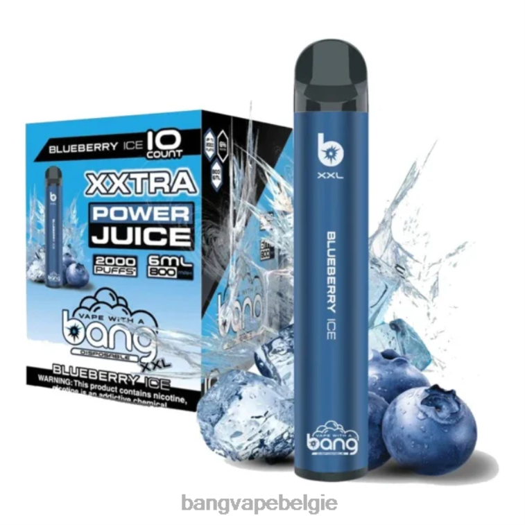 Bang Vape XXL 2000 trekjes bosbessen ijs 4FB4R14 - Vape Gang Disposables