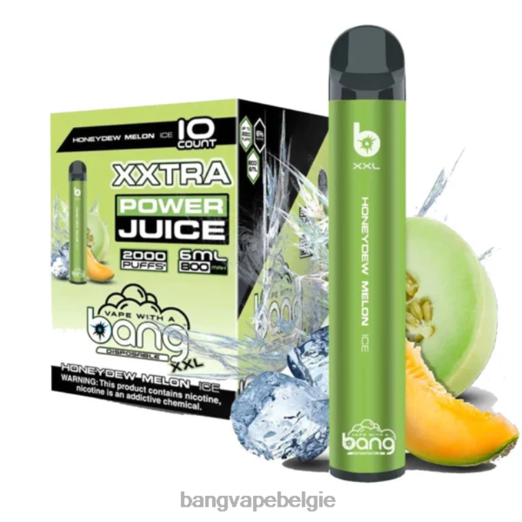 Bang Vape XXL 2000 trekjes honingmeloen ijs 4FB4R18 - Bang Vape Flavors