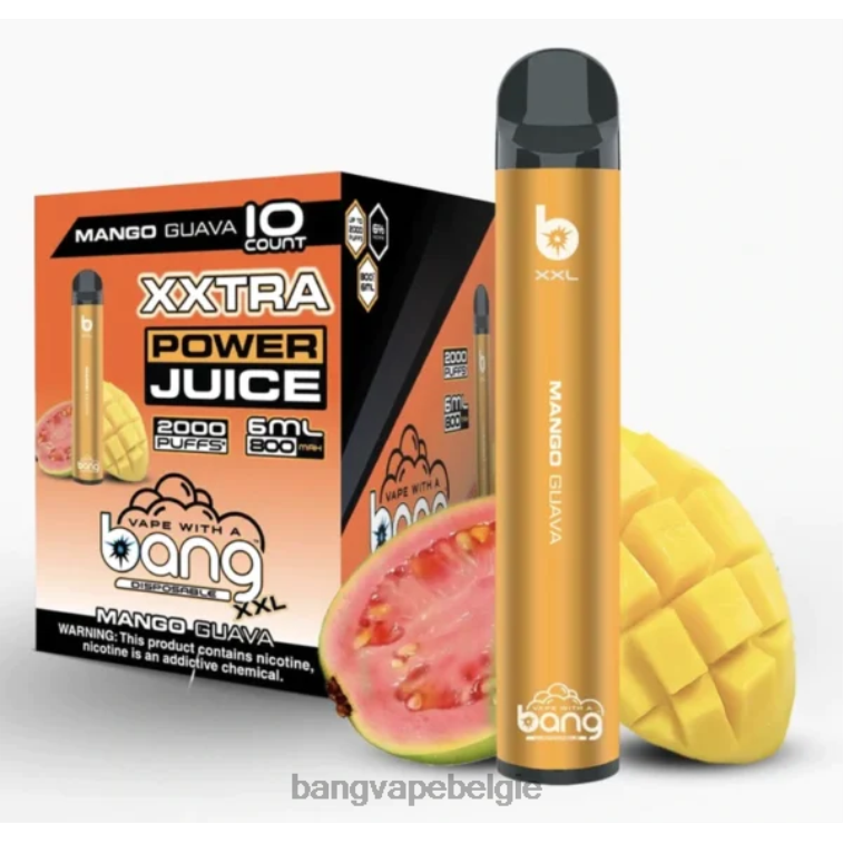 Bang Vape XXL 2000 trekjes mango-guave 4FB4R20 - Vape Gang België