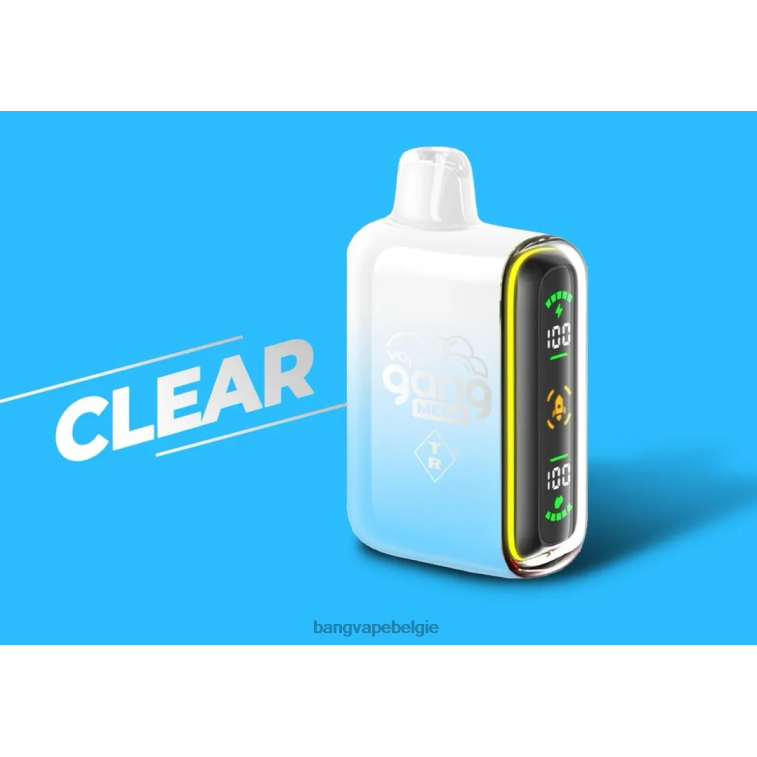 Vape Gang MEGA 20.000 pufjes wegwerpvape (doos van 5) duidelijk 4FB4R56 - Vape Gang Disposables